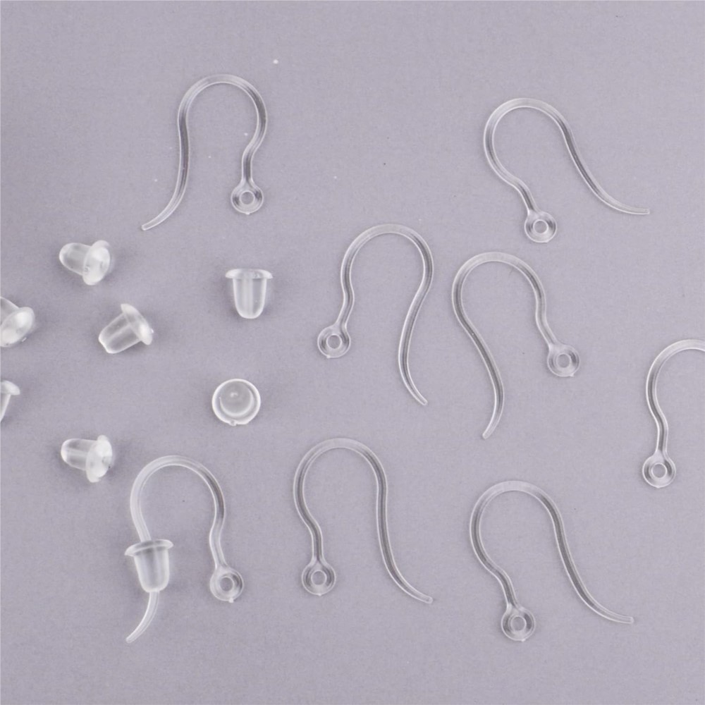 40pcs Clear Plastic Earring Ho - Resin Art Jewelry Kit ulasan dan harga