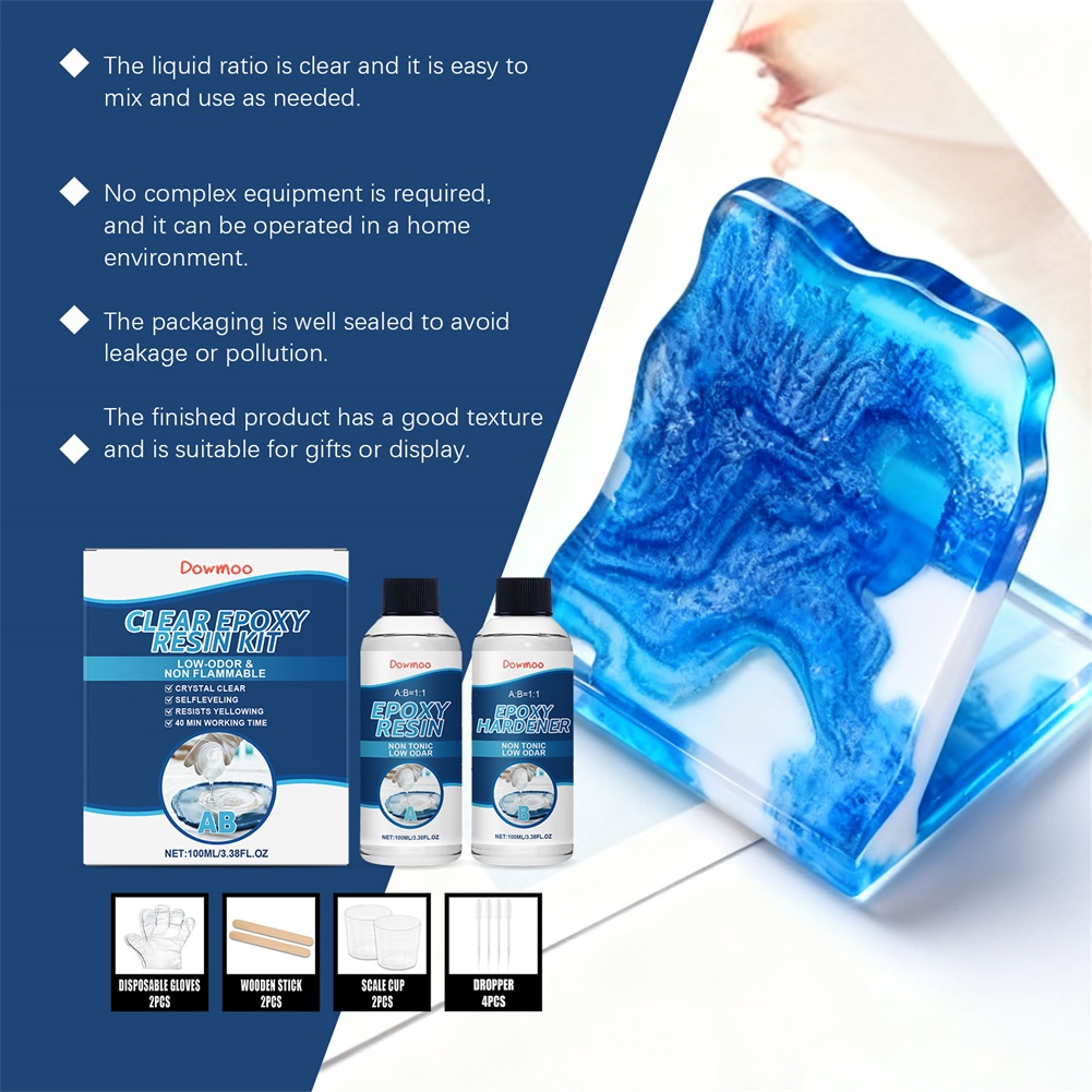 DIY Crystals Clear Epoxys Resi - Resin Art Ratio ulasan dan harga