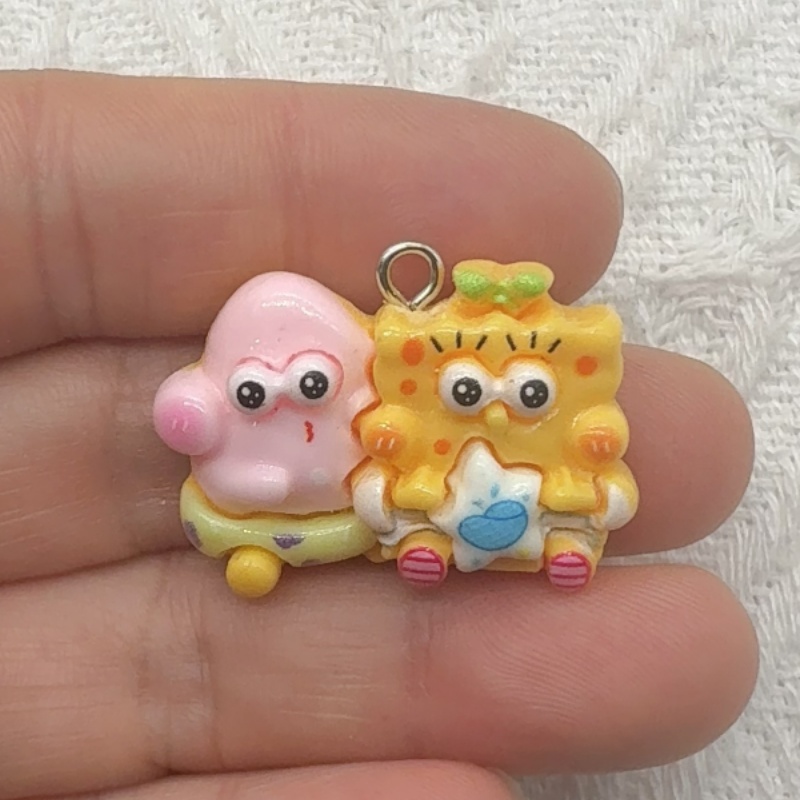 10pcs cartoon resin pendant, D - Resin Art Jewelry Kit ulasan dan harga