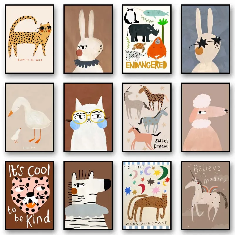 Funny Cute Animal Rabbit horse - Resin Art On Wall ulasan dan harga