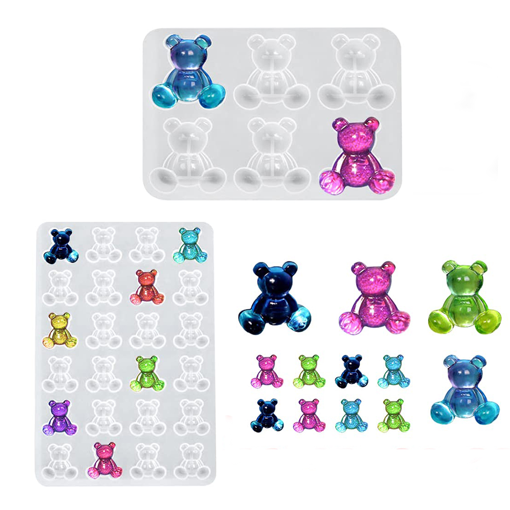 Crystal Bear Resin Silicone Mo - Resin Art Jewellery ulasan dan harga