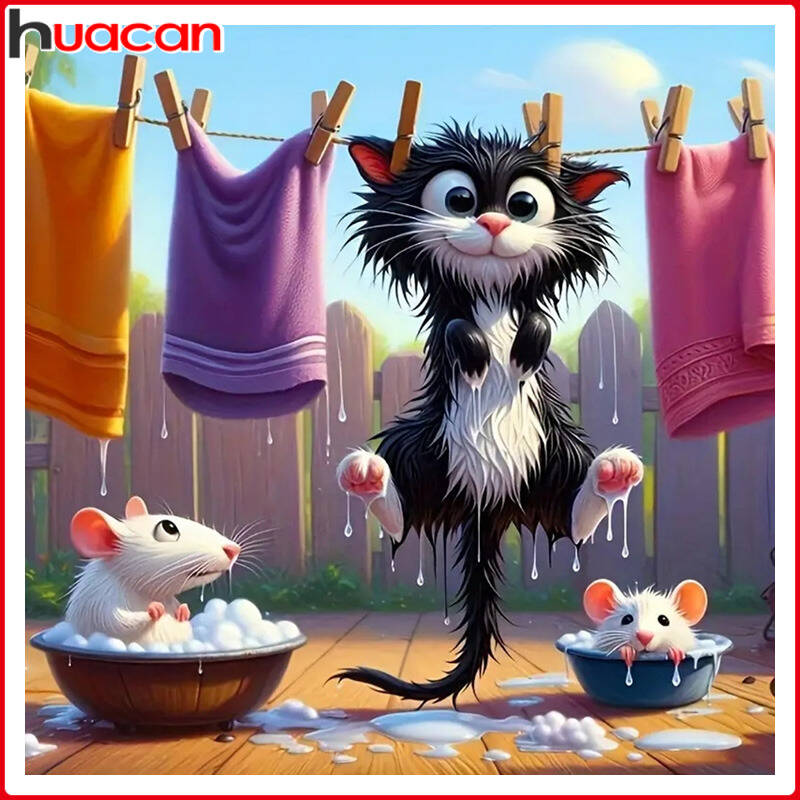 Huacan Animal 5D Diamond Paint - Resin Art And Design ulasan dan harga