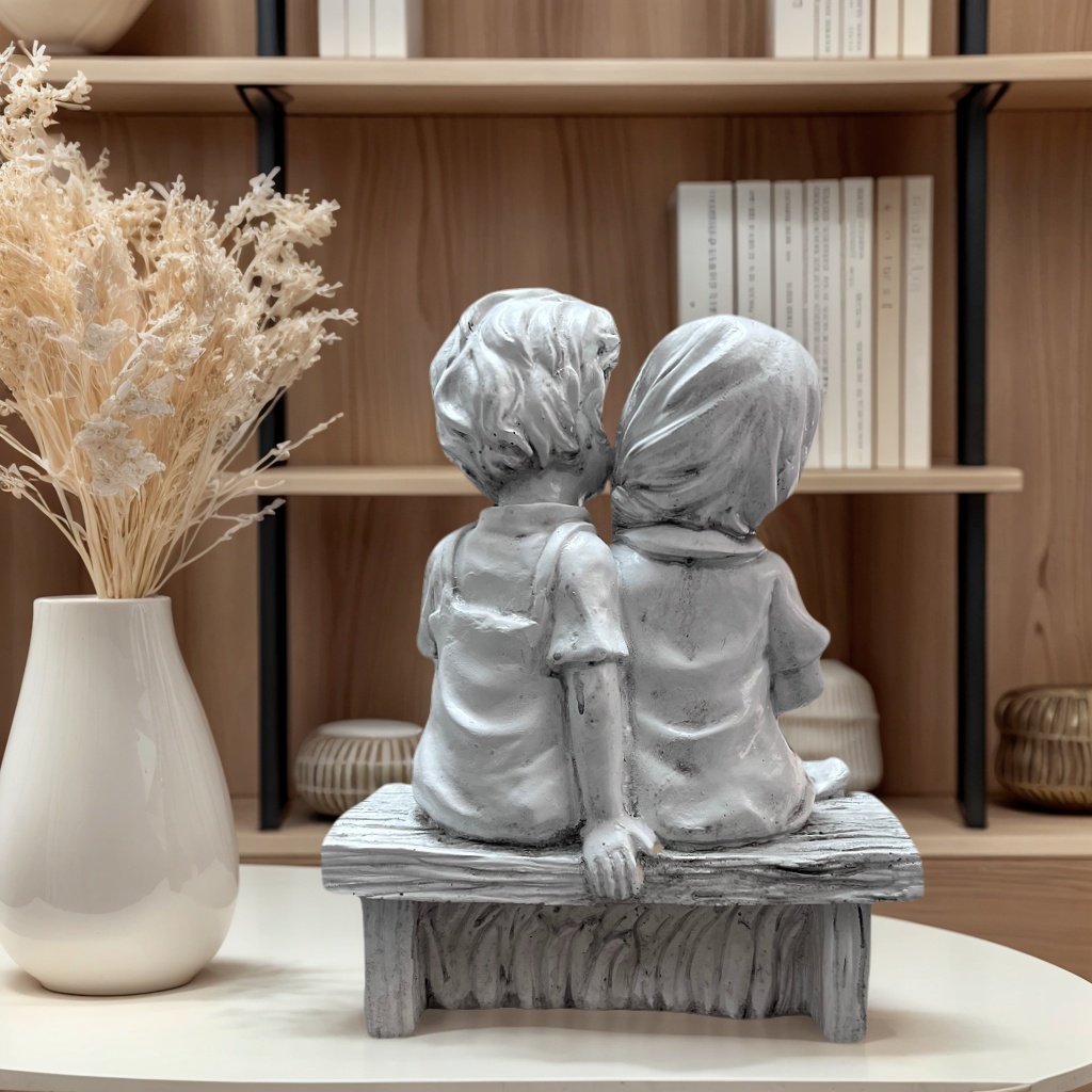 Cute Little Boy And Girl Resin - Resin Art Aesthetic ulasan dan harga