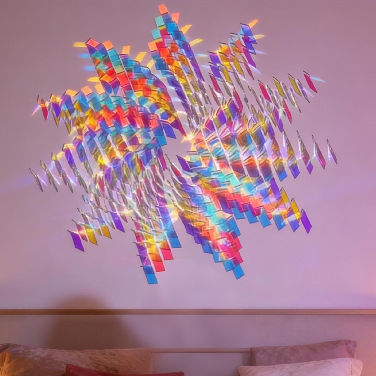 Holographic Acrylic Squares 10 - Resin Art Acrylic ulasan dan harga