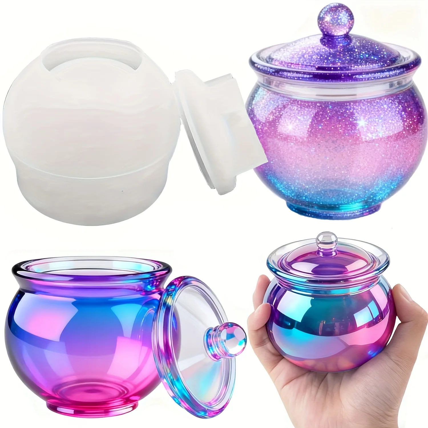 1 set of round resin can molds - Resin Art Jewellery ulasan dan harga