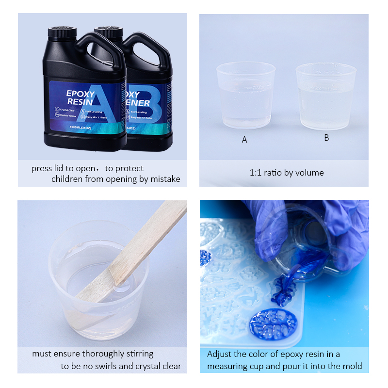 2000ML Epoxy Resin Kit 1:1 Rat - Resin Art Ratio ulasan dan harga