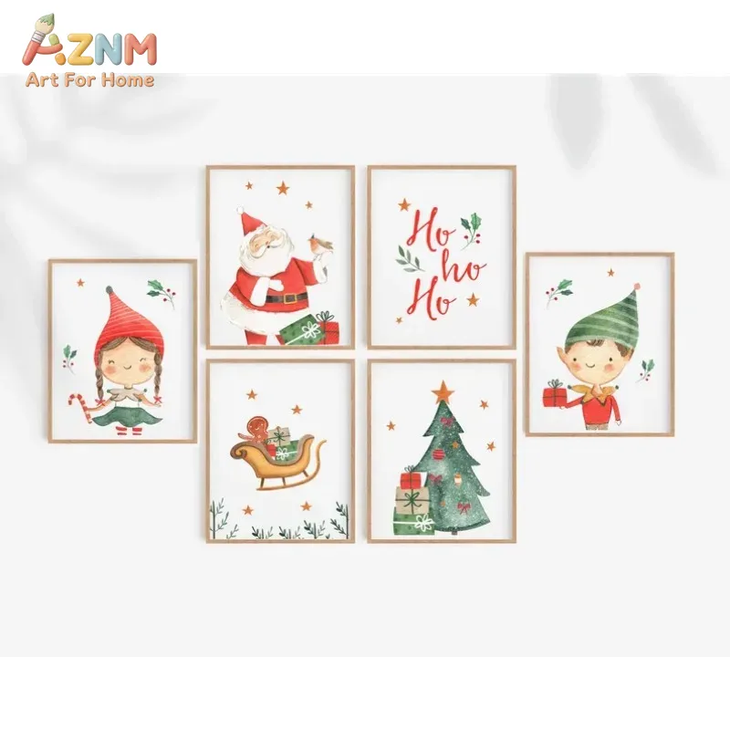 AZNM Watercolor Cute Christmas - Resin Art Tree ulasan dan harga