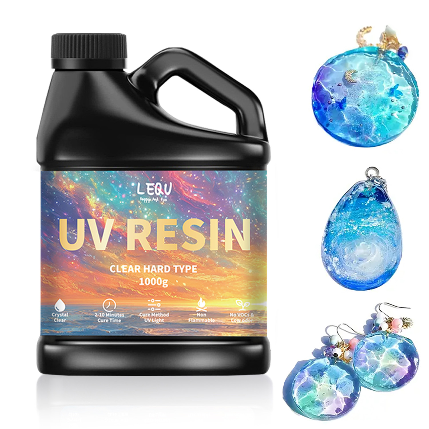 100/200/500/1000g UV Epoxy Res - Resin Art Jewellery ulasan dan harga